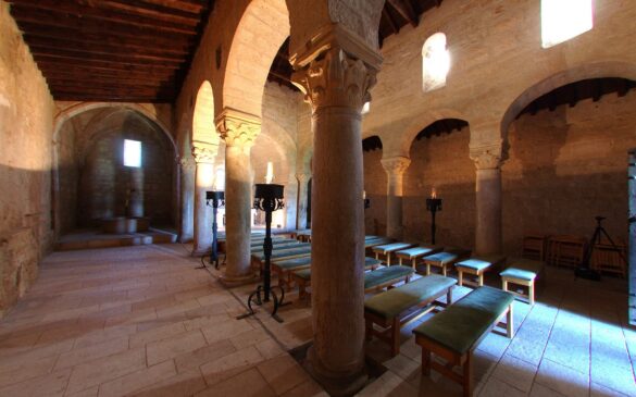 Imagen del interior de San Juan de Baños (Baños de Cerrato,Palencia)