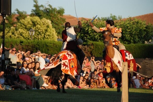 Imagen de una justa en Ayllón Medieval