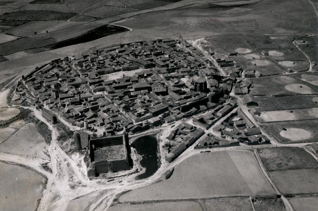 Vista aérea de Uruña, Valladolid