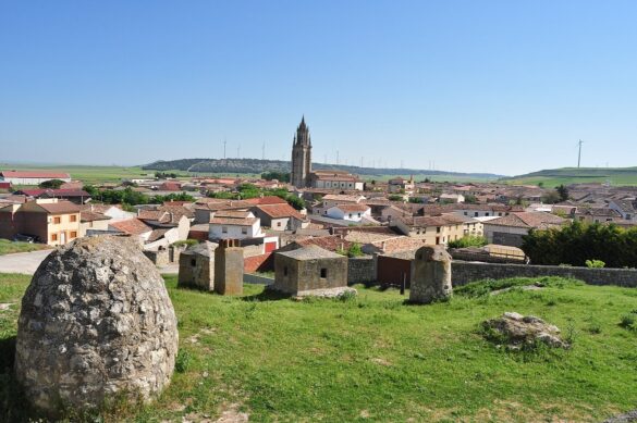 Imagen panorámica de Ampudia, Palencia