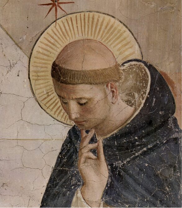 Imagen de Santo Domingo de Guzmán realizada por Fra Angélico.