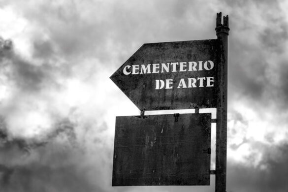 Imagen del Cementerio de Arte de Morille realizada por Andrés M. Ñíguez
