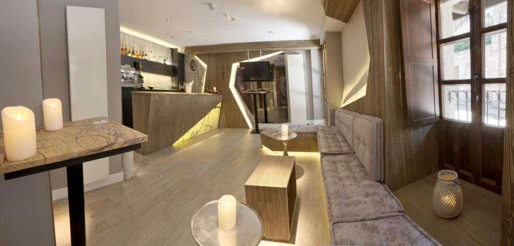 El lounge bar del Hotel Treixas es ideal para terminar una jornada de paz y relax