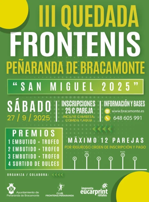 III Quedada Frontenis San Miguel Peñaranda