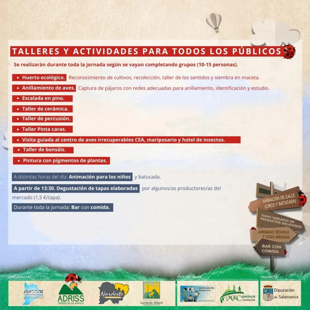 Programa del mercado de productos locales en Salamanca