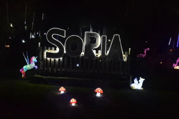 Zoo luminoso de Navidad en Soria