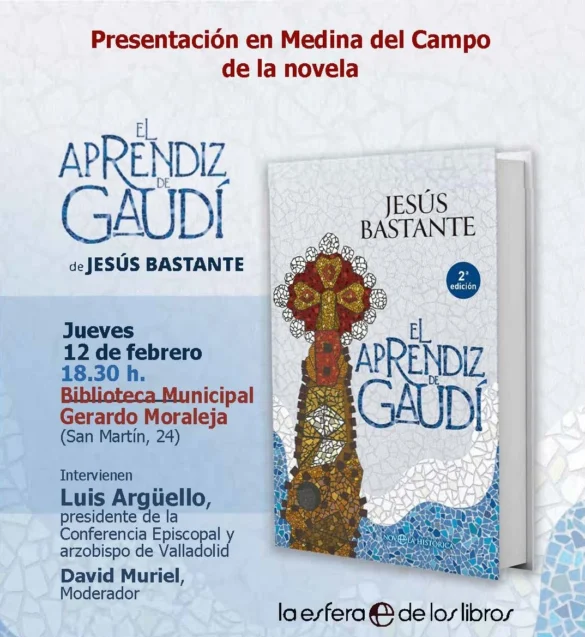 Presentación del libro El aprendiz de Gaudí en Medina del Campo (Valladolid)