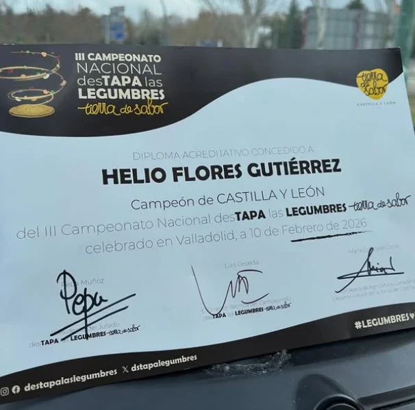 Helio Flores gana DesTAPA las LEGUMBRES con las «Lente Juegas» (Castilla y León)