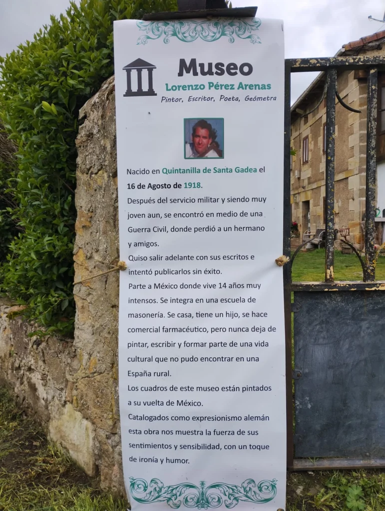 Lorenzo Pérez Arenas en el Museo de Quintanilla en Burgos