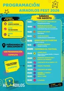 PROGRAMACIÓN AIRADILOS 2026